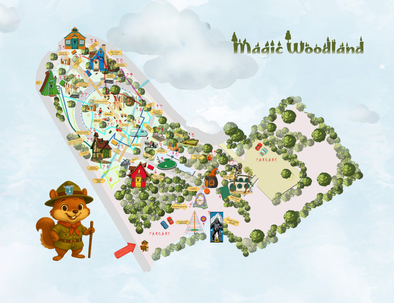 Harta Magic Woodland (